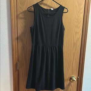Black Sleeveless A-Line Mini Dress for Cocktail